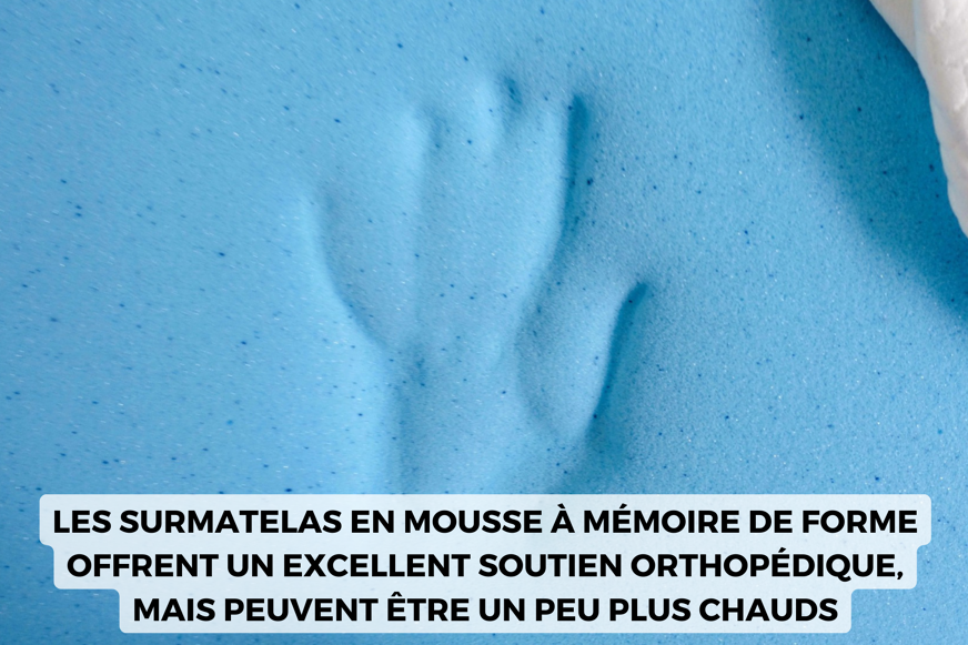 meilleur surmatelas mousse